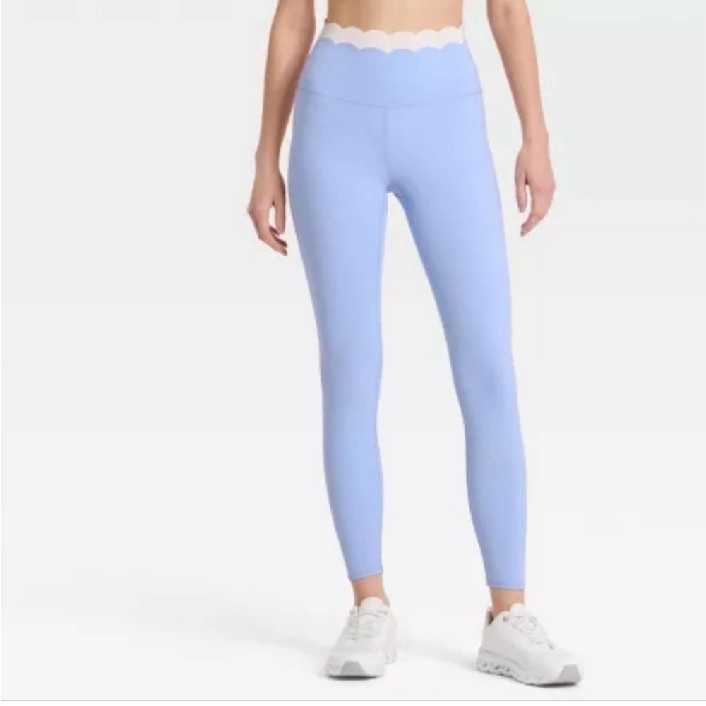 JoyLab Sky Blue Scalloped Leggings